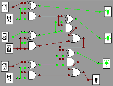 3 bit adder 010+101