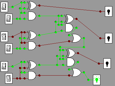 3 bit adder 011+101