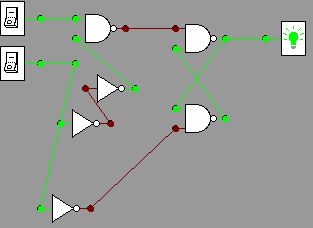 With g=1, data 1 passes though