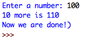 output after first line fixes